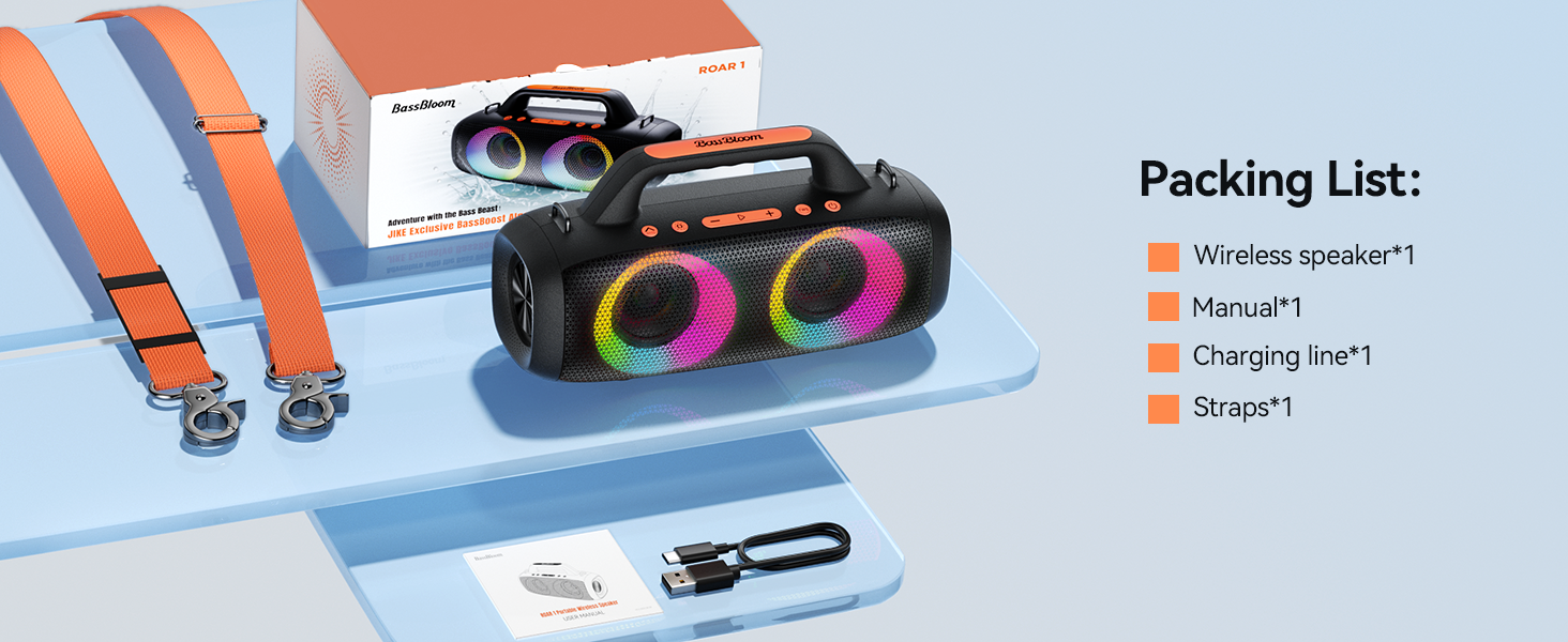 BassBloom Roar 1 Portable Bluetooth Speaker